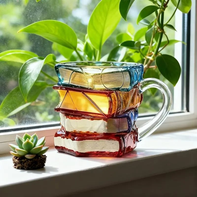🔥Christmas Early Discount 49% Off🎅Unique Glass Craft Innovative 3D Painting Book Mug
