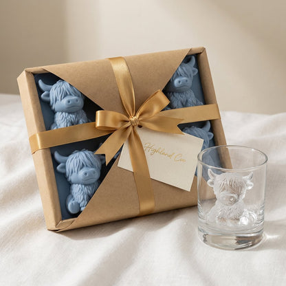 🐮 Mini Highland Cow Ice Cube & Dessert Mold 🧊🍪 Cute 3D Ice for Drinks, Parties & Gifts💕