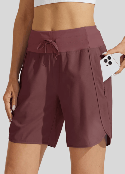 🔥New Arrival 50% OFF🔥Women's Active 7 Inseam Athletic Long Running High Wasistband Shorts