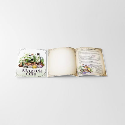 ✨ Magick Oils Quick Reference Book | 54 Attributes, Relationships & Uses | Kitchen Witch Spells & Herb Magic Guide