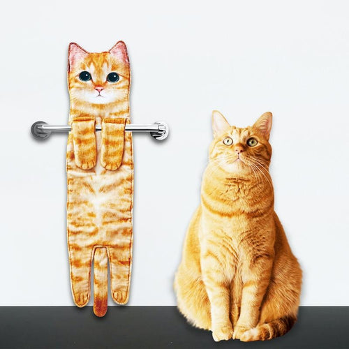🎁 Early Christmas Sale — Up to 49% OFF! 🎅 Funny Cat Hand Towels