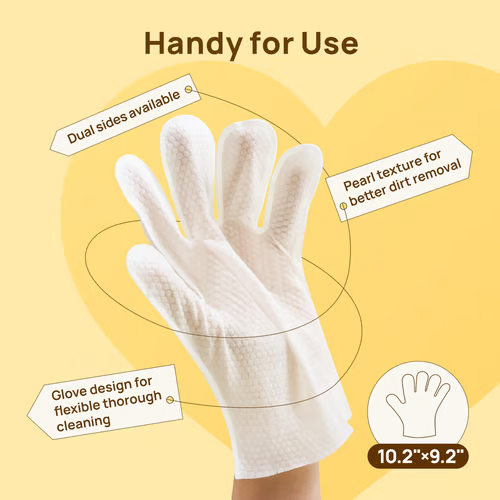 💥Early Eeaster Sale 50% Off🐶20pcs Deodorizing Pet Grooming Glove Wipes