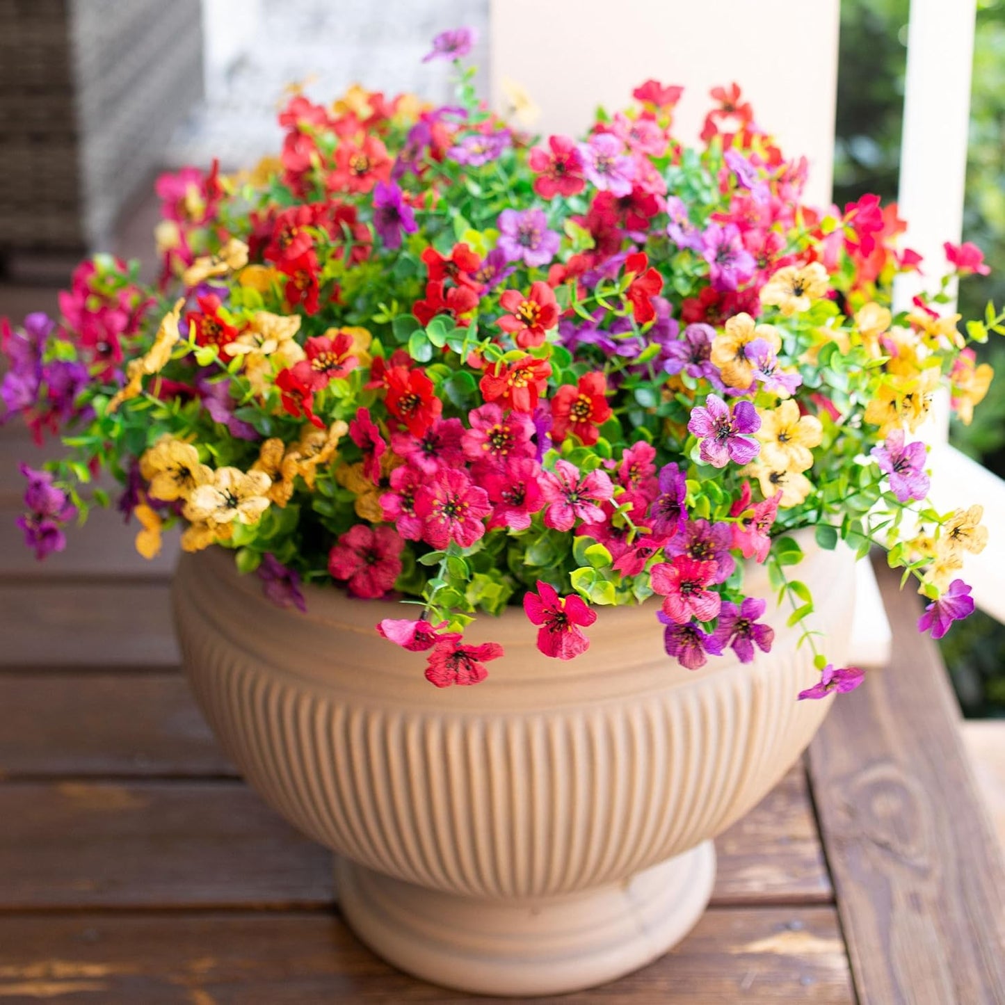 💐Buy More Save More! Artificial Violet Silk Flowers – 6 Colors, Perfect for Home & Wedding Decor