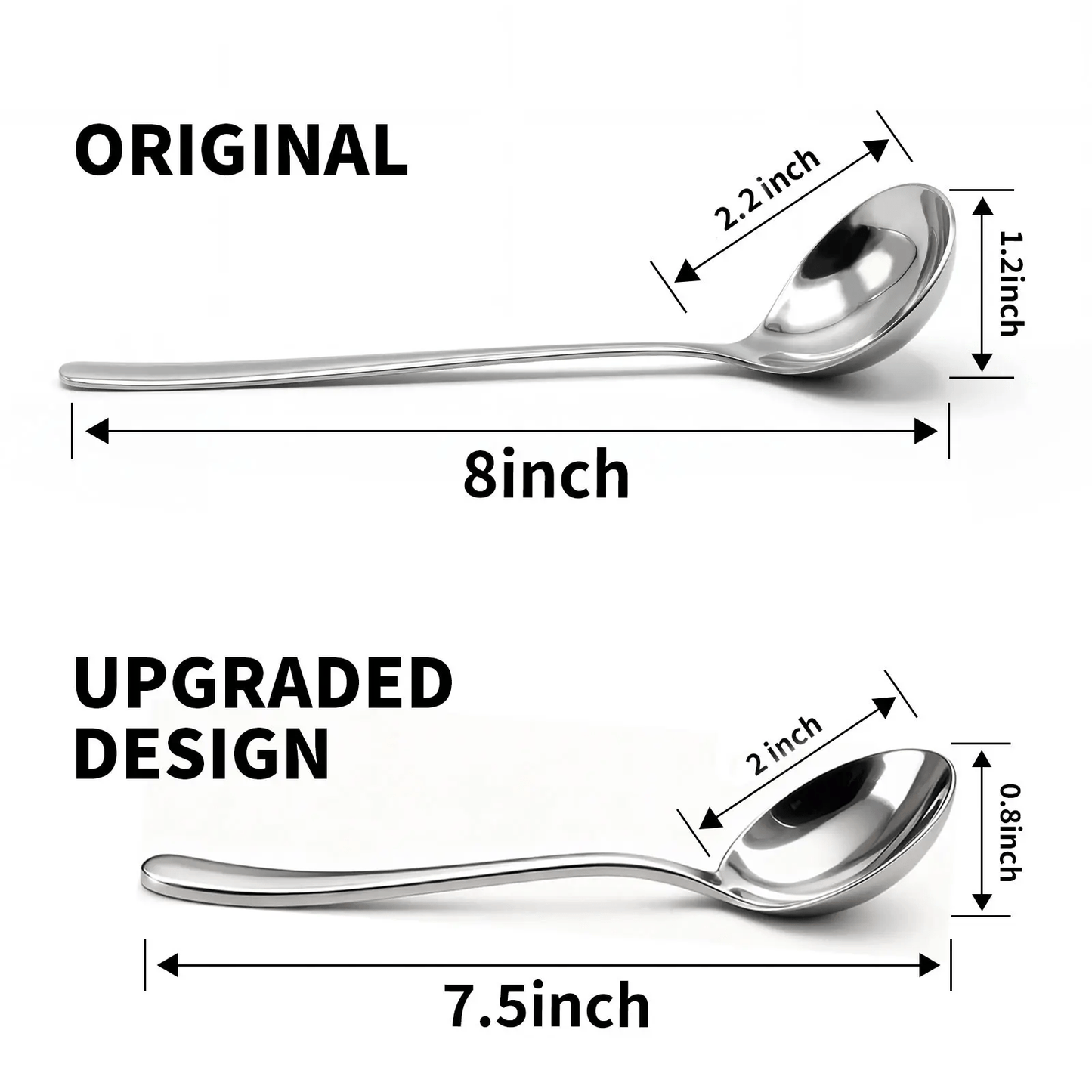 🍲 Stainless Steel Soup Spoon Set