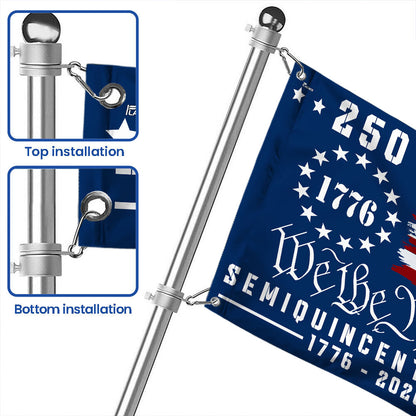 We The People 250 Canvas American Grommet Flag for 250th Anniversary