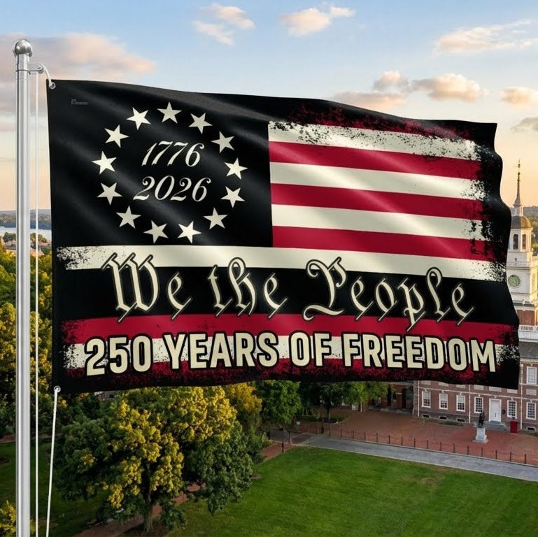 We The People 250 Grommet Flag for Semiquincentennial 3-Day Shipping