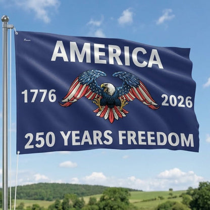 Flagwix American Flag - America 250th Anniversary Grommet Freedom 4th of july Flag