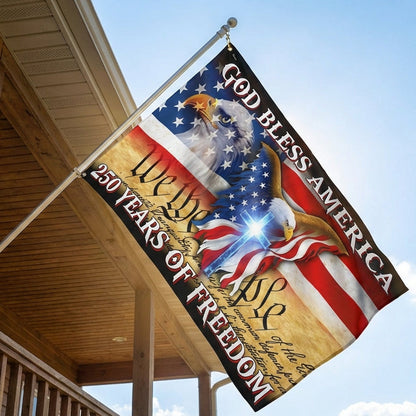 250 Years of Freedom Grommet Flag God Bless America