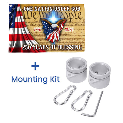 One Nation Under God, 250 Years Of Blessing American Grommet Flag