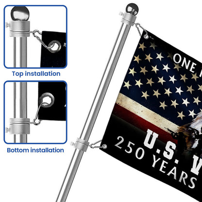 Semiquincentennial One Nation Under God US Veteran Grommet Flag