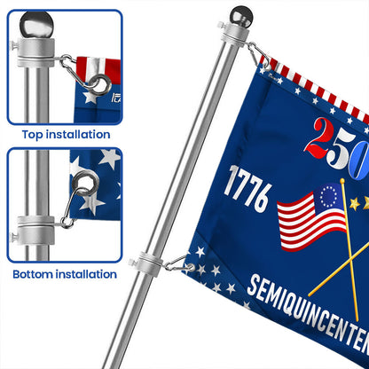 Flagwix American Flag - America 250th Anniversary Semiquincentennial Grommet Flag