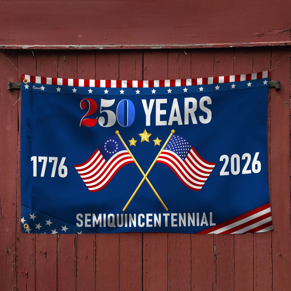 Flagwix American Flag - America 250th Anniversary Semiquincentennial Grommet Flag