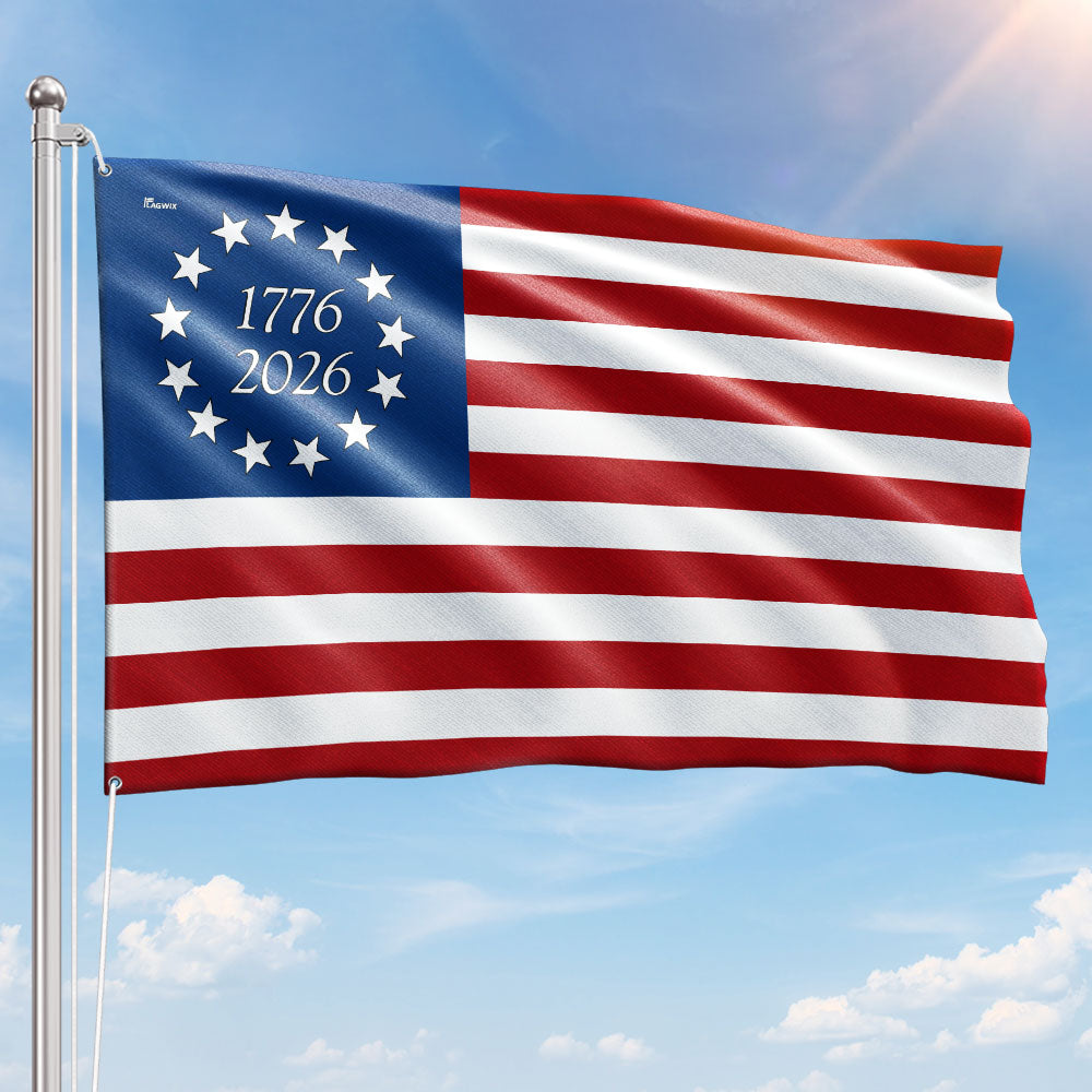 FLAGWIX Betsy Ross 1776 2026 American Grommet Flag
