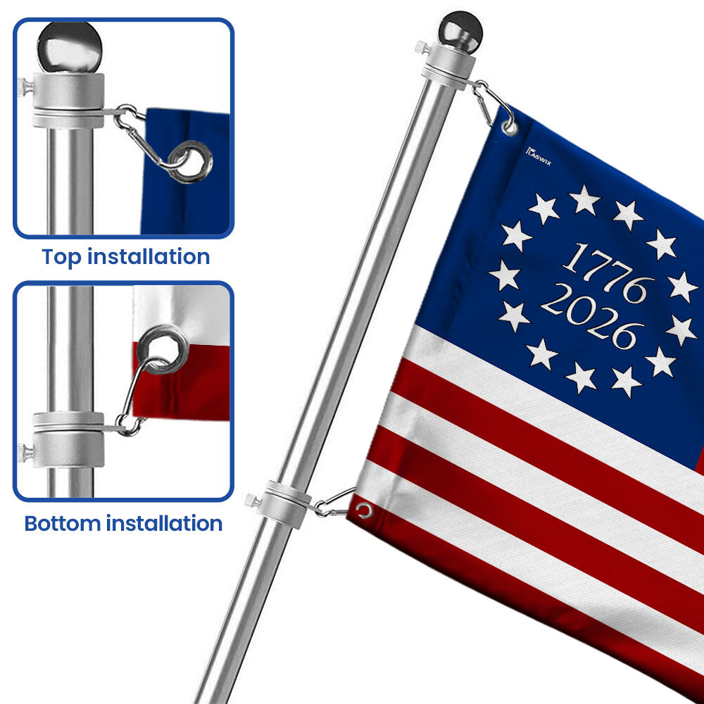 FLAGWIX Betsy Ross 1776 2026 American Grommet Flag