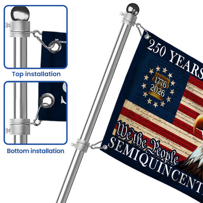 250 Years of Freedom Eagle American Grommet Flag Semiquincentennial