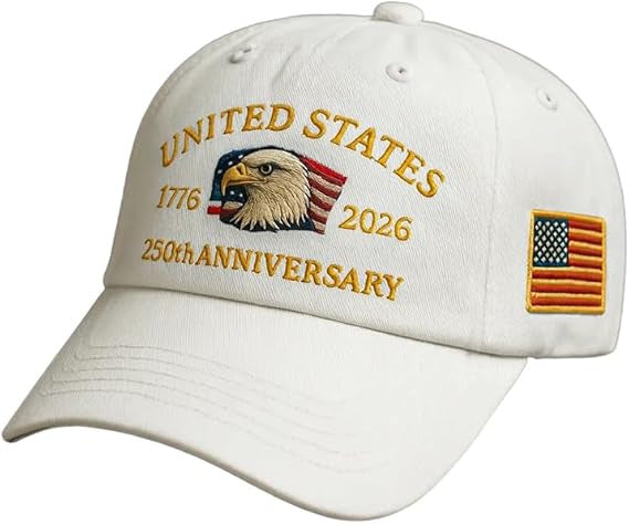 🔥🔥 USA 250th Anniversary Limited Edition Hat+ Free Commemorative Pin🦅 Limited Release🎆 Honor 250 Years of Freedom