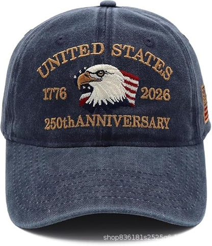 🔥🔥 USA 250th Anniversary Limited Edition Hat+ Free Commemorative Pin🦅 Limited Release🎆 Honor 250 Years of Freedom