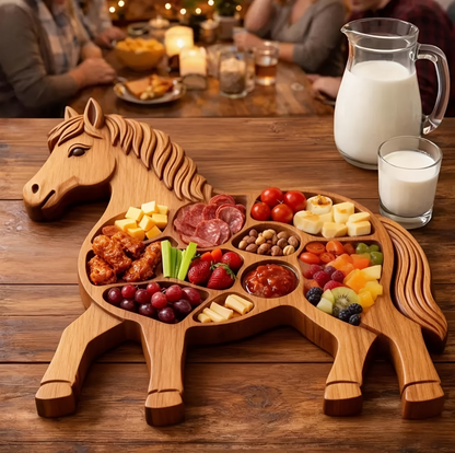 StallionServe™ - Rustic Horse Charcuterie Platter