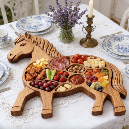 StallionServe™ - Rustic Horse Charcuterie Platter