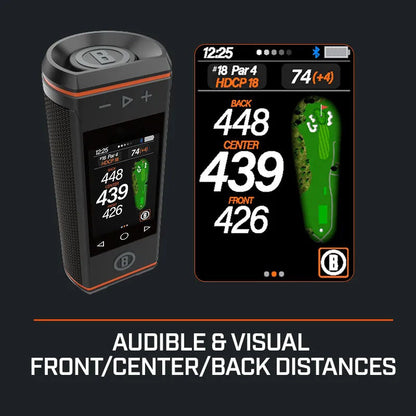 3.5" Color HD Touchscreen & 360° Premium Audio for Clear Visuals and Audible Distances⛳