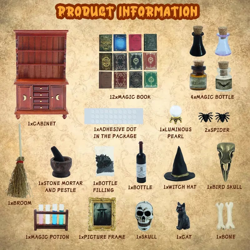 🔥Last Day 49% OFF - Dollhouse Miniatures 1/12 Scale Accessories