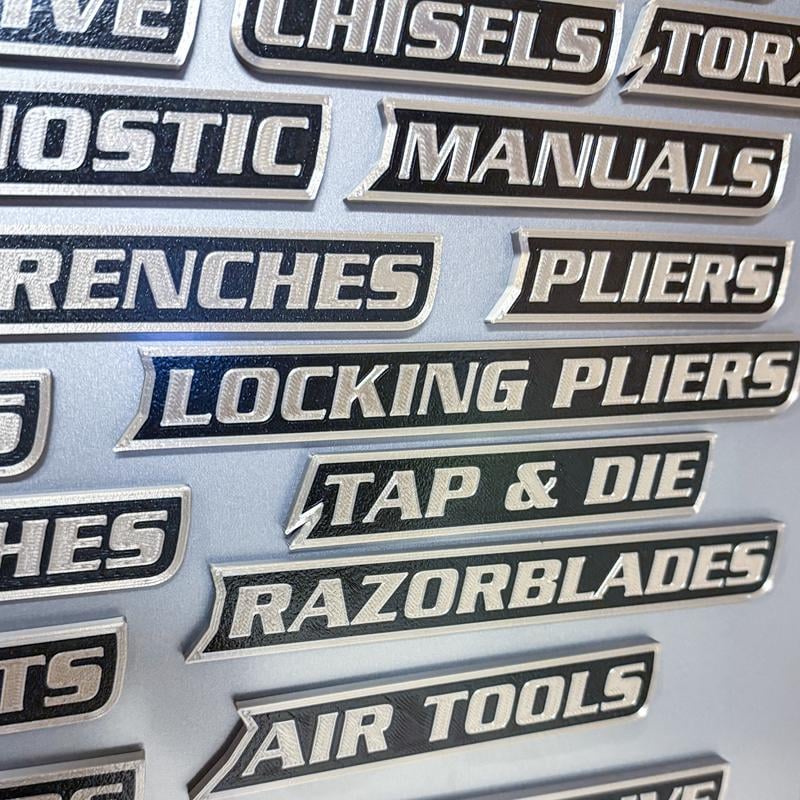 🔥Hot Sale 49% off🌟12 Pack of Magnetic Toolbox Labels🔩
