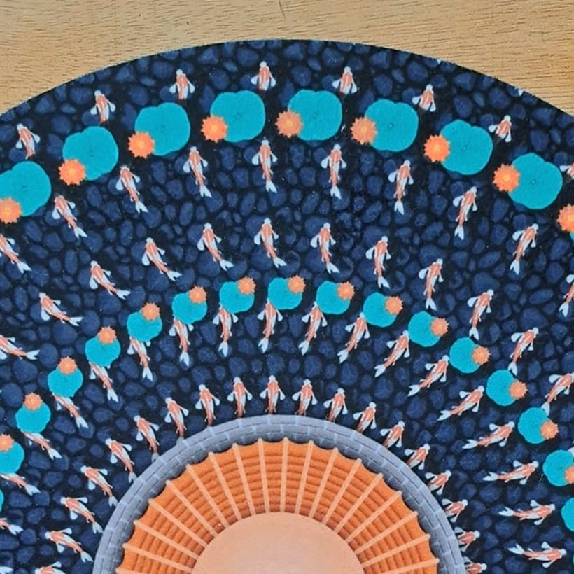 Animated Zoetrope Slipmat — 12′′ Optical Illusion Turntable Mat