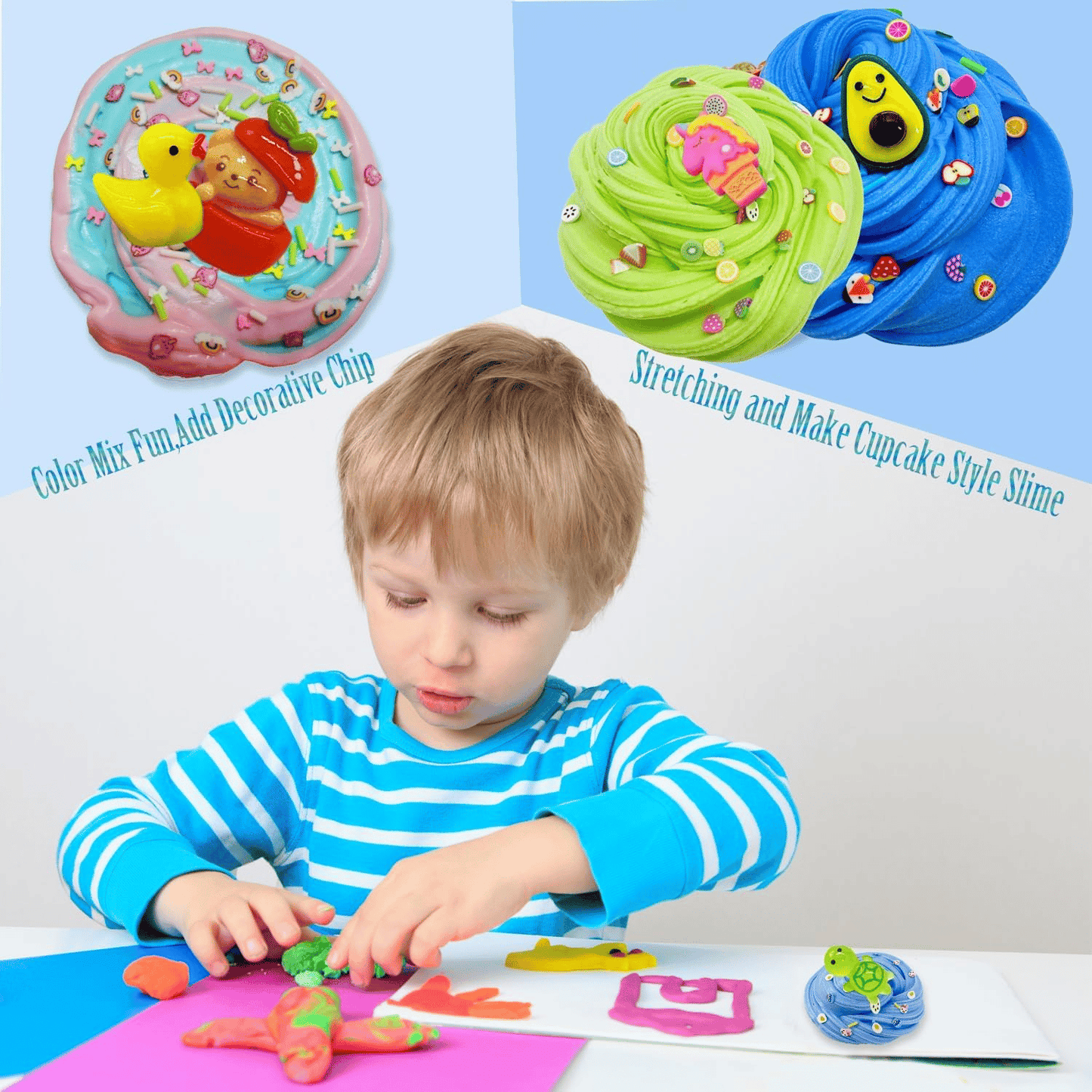 Super Clay Slime DIY Soft & Squishy Clay Scented Slime Sensory Clay
