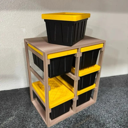 🔥🔥Black Friday bestsellers🎁3D Printed Mini Storage Racks and Yellow Storage Boxes