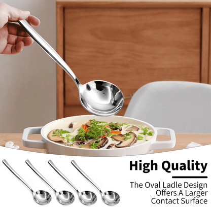 🍲 Stainless Steel Soup Spoon Set