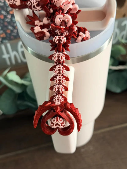 🔥Last Day 49% OFF - 💘🐲Valentines Day Dragon tumbler topper or desk buddy