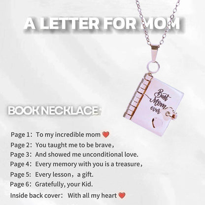 💌My Book Necklace for Daughter,Son or Lover🎁Birthday Day Gift Graduation Jewelry of Love