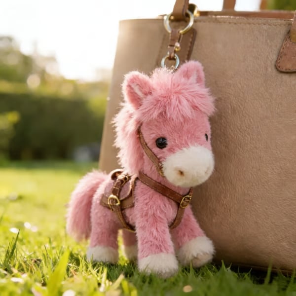 🔥LAST DAY BUY 2 GET 1 FREE🐎Ponytata Plush Pony Bag Charm and Keychain ✨2026 Year of the Horse Gift 🎁