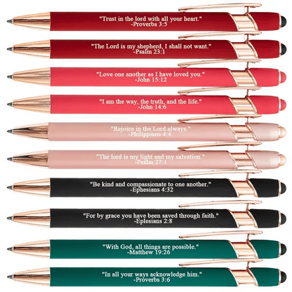 💕49% OFF❤️🙌Find Daily Strength: Premium Comfort Bible Verse Pens – 10pcs (Gift Set)