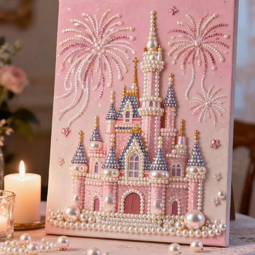 🏰✨DIY Beaded Art Kit - Castle Pearl Painting❤️‍🔥