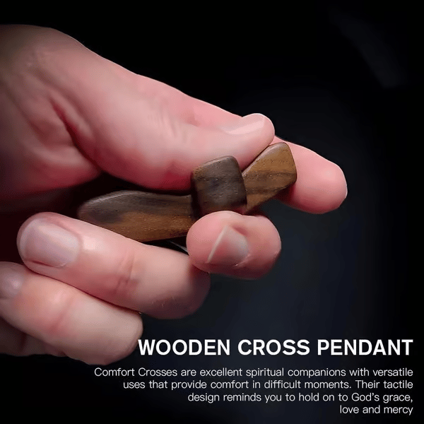 ✝️ Handcrafted Wooden Cross My Heart — 100% Handmade & Faithful Symbol