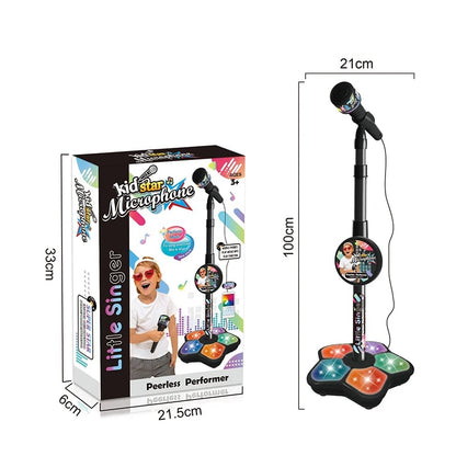 🎄Christmas Sale 49% OFF! 🎤Microphone Toy, Karaoke Machine Toy with Light🎁Perfect Gift for Children🎁