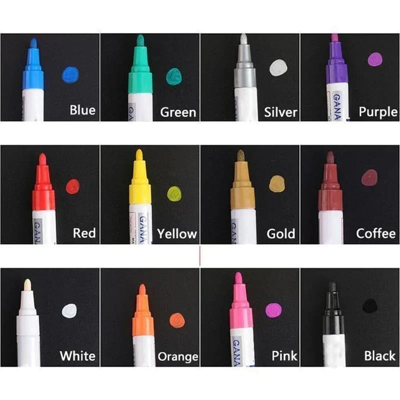 🔥Waterproof Tire Paint Pen –Same Formula Used by Dealerships & Detailers
