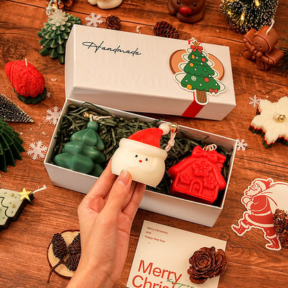 🎄🕯️Handmade Christmas Scented Candle Gift Set: A Festive Essential for Atmosphere & Gifting