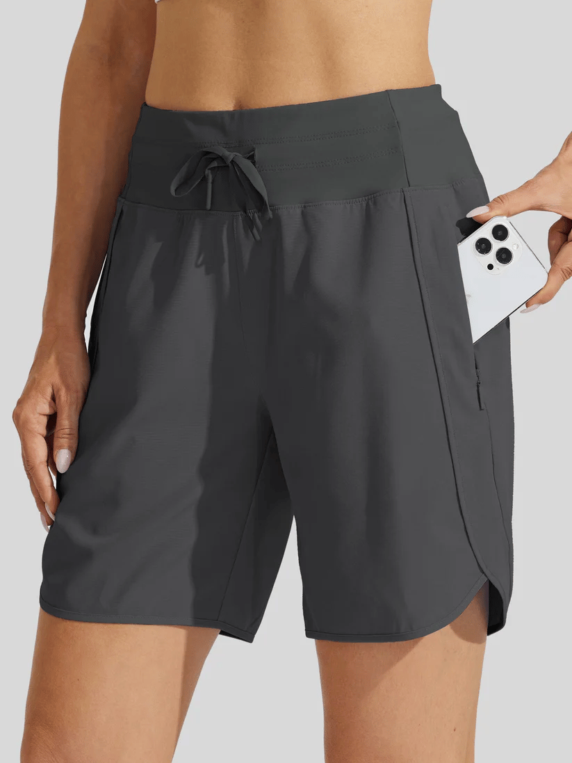 🔥New Arrival 50% OFF🔥Women's Active 7 Inseam Athletic Long Running High Wasistband Shorts