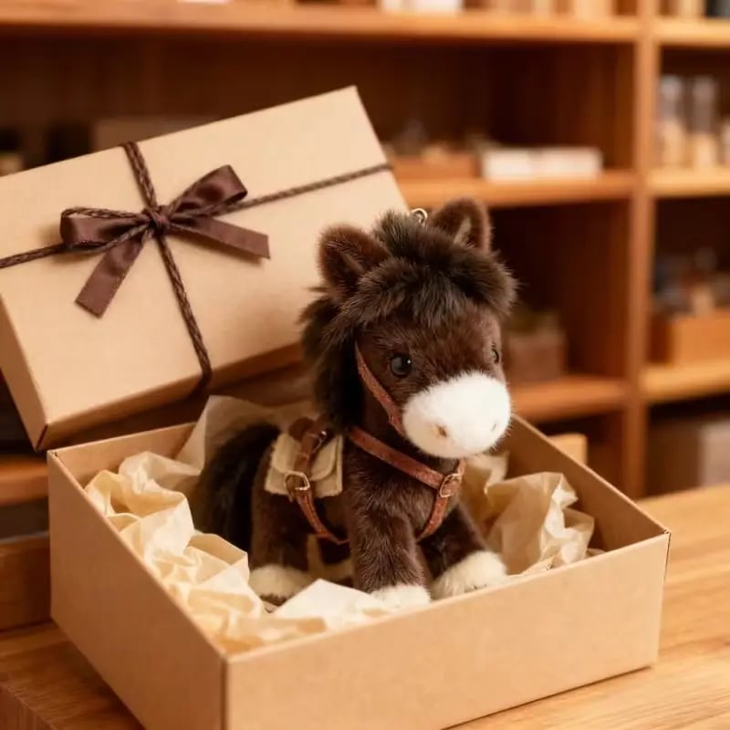 🔥LAST DAY BUY 2 GET 1 FREE🐎Ponytata Plush Pony Bag Charm and Keychain ✨2026 Year of the Horse Gift 🎁