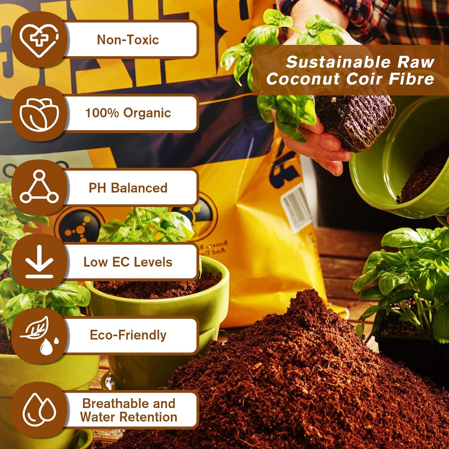 🔥Seasonal promotion- 49% OFF🔥-Premium Organic Coconut Coir Bricks for Plants(Collected from Pacific island countries)🥥