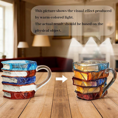 🔥Christmas Early Discount 49% Off🎅Unique Glass Craft Innovative 3D Painting Book Mug