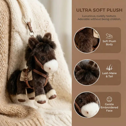 🔥LAST DAY BUY 2 GET 1 FREE🐎Ponytata Plush Pony Bag Charm and Keychain ✨2026 Year of the Horse Gift 🎁