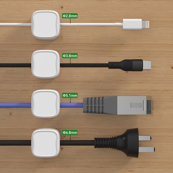 🔥BUY MORE SAVE MORE—Magnetic Cord Organizer, Easy Secure Adhesive Cable Management
