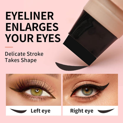 🎁Last Day Buy 1 Get 1 Free💖Rotating Eyeliner Stamp Pen – Dual-Head Design with Wing Stamp