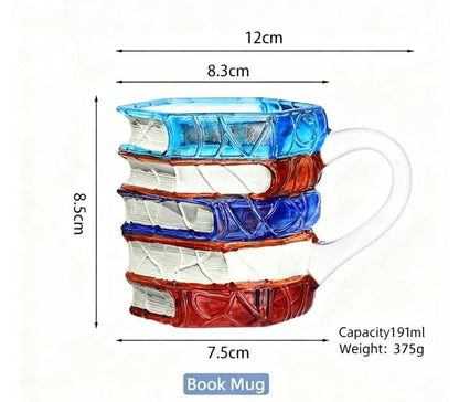 🔥Christmas Early Discount 49% Off🎅Unique Glass Craft Innovative 3D Painting Book Mug