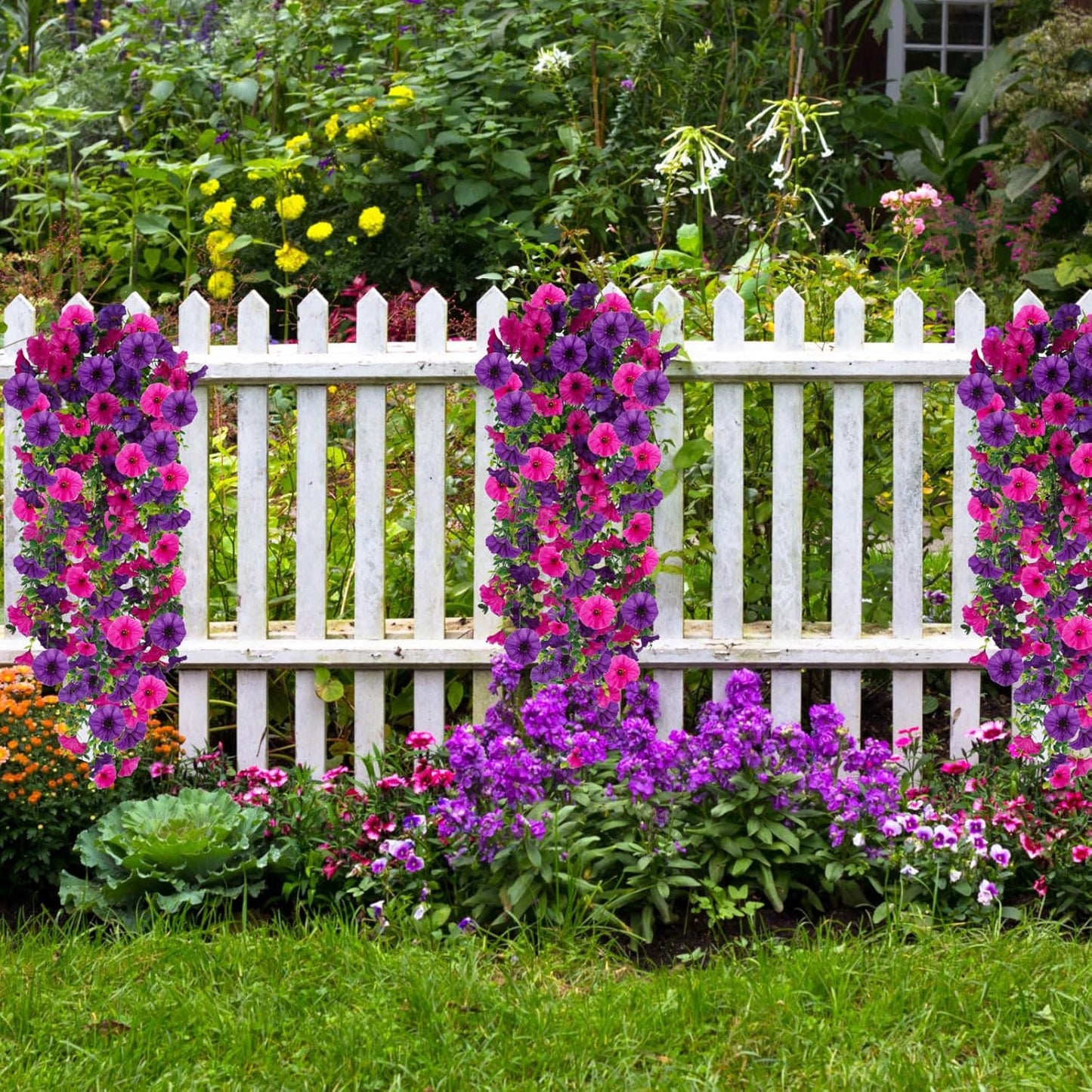 💥Last Day Only $3.98🌺UV Resistant Hanging Artificial Morning Glory Vine 💖