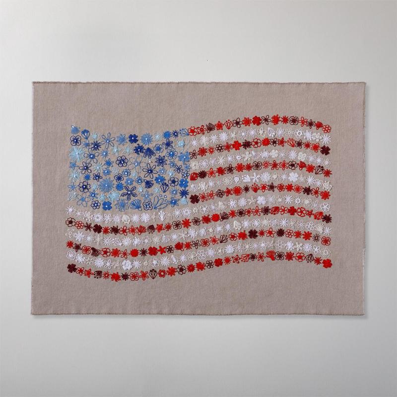 🔥Last Day 49% OFF - 🎨🧵Red, White & Bloom Embroidery Kit✨