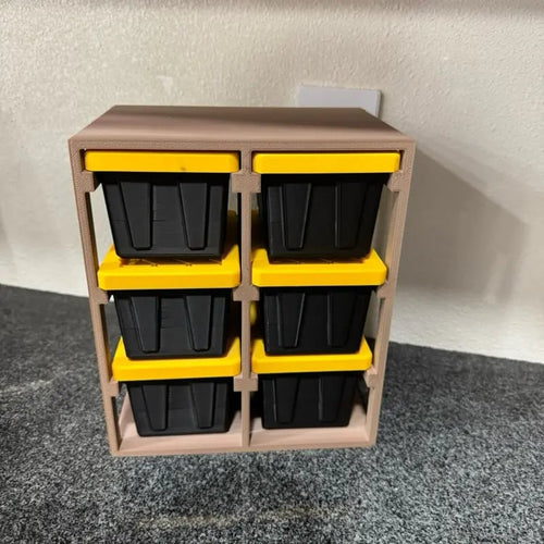 🔥🔥Black Friday bestsellers🎁3D Printed Mini Storage Racks and Yellow Storage Boxes